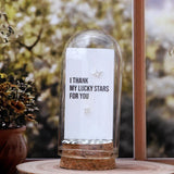 Attic Creations - giftings life's precious moments since 2010;
Message in a Bottle Sterling Silver Earrings handmade in Devon
Style - Silver&nbsp; north star shaped stud earrings&nbsp;
Quote on the card - 'I thank my lucky stars for you'