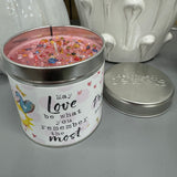 Just Because Tin Candles - Love remember the most...