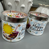 Just Because Tin Candles - Happy Retirement