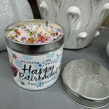 Just Because Tin Candles - Happy Retirement