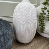 Terracotta rough round small vases - 3 colours & sizes