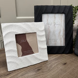 White sandy textured Photograph Frame 4x4"