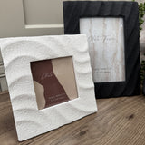White sandy textured Photograph Frame 4x4"