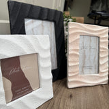 White sandy textured Photograph Frame 4x4"