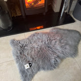 Hanlin - Pure New Wool Genuine Sheepskin
Premium Large Rug Colour - Light Grey +100cm