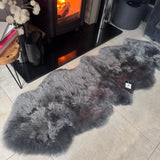 Hanlin - Pure New Wool Genuine Double Sheepskin
Premium Double Rug 160x65cm
Colour - Grey