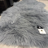Hanlin - Pure New Wool Genuine Sheepskin
Premium Large Rug Colour - Light Grey +100cm