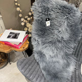 Hanlin - Pure New Wool Genuine Sheepskin
Premium Large Rug Colour - Light Grey +100cm