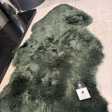 Hanlin - Pure New Wool Genuine Sheepskin
Premium Large Rug Colour - Mid Green +95cm