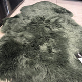 Hanlin - Pure New Wool Genuine Sheepskin
Premium Large Rug Colour - Mid Green +95cm