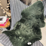 Hanlin - Pure New Wool Genuine Sheepskin
Premium Large Rug Colour - Mid Green +95cm