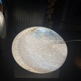 Glass Sphere Hand Blown Flat Round Lamp - Sand & Sea