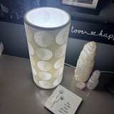 Light Glow Ceramic Lamp - Circles