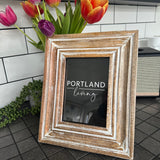 Whitewashed Wooden Rustic Large Photograph Frame H29.5cm&nbsp;&nbsp;

Photograph Size 5x7"&nbsp;