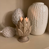 Glazed Ceramic Artichoke T-light holder - 3 colours