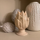 Glazed Ceramic Artichoke T-light holder - 3 colours