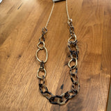 Eliza Gracious - Resin & Metal link long Necklace