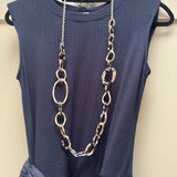 Eliza Gracious - Resin & Metal link long Necklace