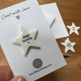 East of India Token Star - 'Happy Birthday'
