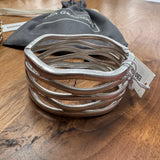 Eliza Gracious - Hinged wave design Bangle | 2 colours