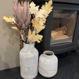 Quality stunning Faux Protea Leaf Stem H71cm - Large head made up of small florets..
Colour - Mulberry Brown