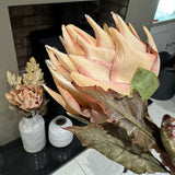 Faux Lotus leaf Stem - Mulberry