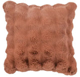 Malini Faux Soft Square Raffles Throw - Orange