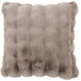 Malini Faux Soft Square Raffles Cushion - Orange