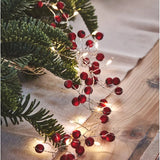 Red Berry Light Chain - Mains & Battery
