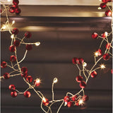 Red Berry Light Chain - Mains & Battery