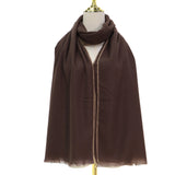 Plain Pashmina Scarf - Candied Ginger