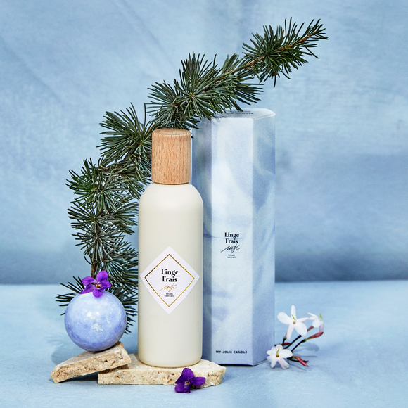 My Jolie Candle collection has collaborated with Maison Berger

My Jolie 100ml Room Spritz Spray
The Fresh One Family fragrance
Fragrance - Fresh Linen