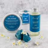 *NEW* Aromatherapy Gift Set - Relaxing Spa Stones with Refresher Oil The best selling relaxing Spa Stones now come in a gift set with the refresher oil. Comes in a lovely gift box making it the perfect gift for a friend or family member. Great for Christmas!