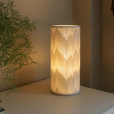 Light Glow Ceramic Column Lamp H28cm Design - Tassels 