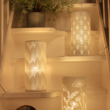 Light Glow Ceramic Lamp - Tassels