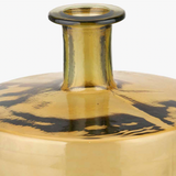 Amber Recycled Glass Bottle Vase H45cm