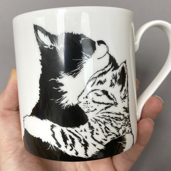 Cat Cuddle Time Fine Bone China Mug