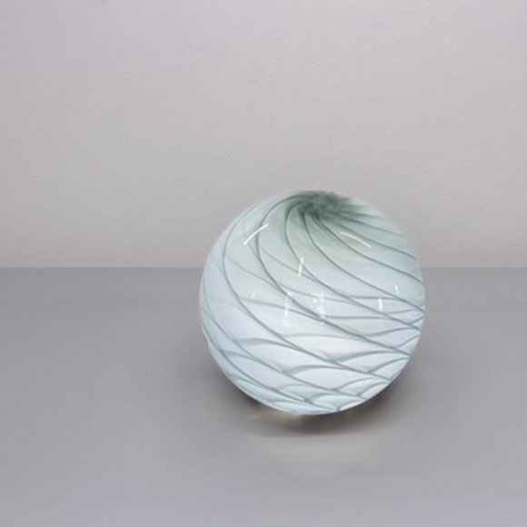 Glass Sphere Hand Blown Lamp - Misty Grey