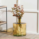 Large Glass Forest Green Tall Vase H75cm *CLICK & COLLECT ONLY*