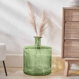 Large Glass Forest Green Tall Vase H75cm *CLICK & COLLECT ONLY*