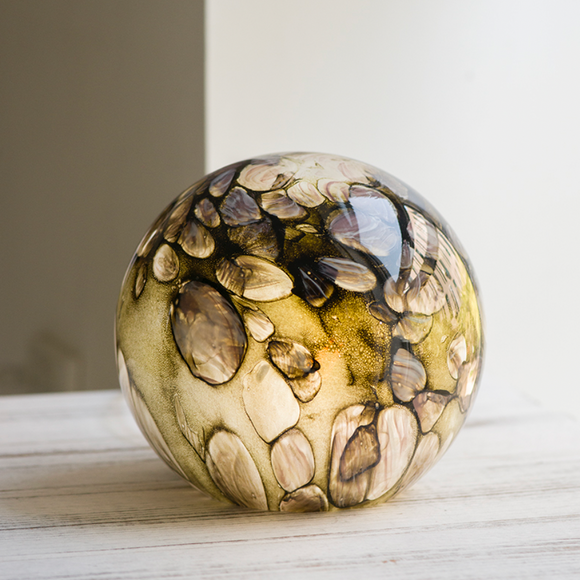 Glass Sphere Hand Blown Lamp - Mountain Spring