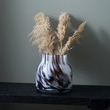 Black/brown &amp; White swirl Tortoiseshell Effect Glass Vases
Available in two styles - Tall H32cm &amp; Short H22cm