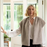 Chalk - Claire Faux Fur Gilet | Rich Cocoa
