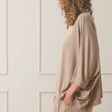 Chalk - Erin Fawn Floaty Boxy Top