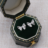Message in a Bottle Bow Earrings - 'Celebrating the Loveliness of You'