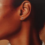 Message in a Bottle Sterling Silver Stud Earrings handmade in Devon
Style - Beautiful sterling silver gold plated Cross ear studs
Quote on the card - 'Always have faith'