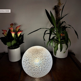 Glass Sphere Hand Blown Lamp - Spotty Planet