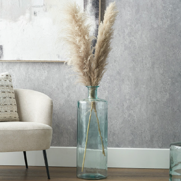 Large Tall Glass Clear Vase H75cm *CLICK & COLLECT ONLY*