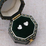 Attic Creations - giftings life's precious moments since 2010;



Message in a Bottle Sterling Silver Earrings handmade in Devon
Style - Silver diamond cut pattern hear stud earrings
Quote on the card - 'love you forever and always'