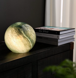 Glass Sphere Hand Blown Smart Lamp - Sea Moss